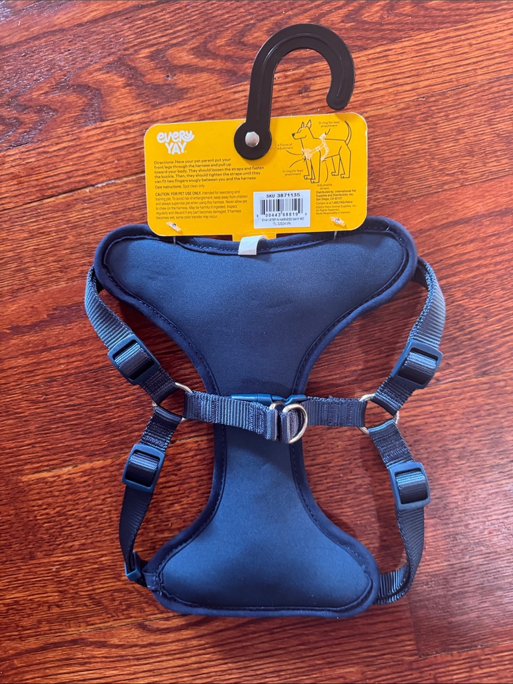 Navy Step-In Dog Harness - Medium - Picture 2 of 3